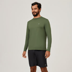 Camiseta Uvpro ML Verde Militar UPF50+