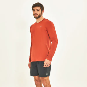 Longsleeve Sport Fit Ferrugem UPF50+