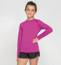 Load image into Gallery viewer, Kids FPU50+ Uvpro Long Sleeve T-Shirt Pink Uv
